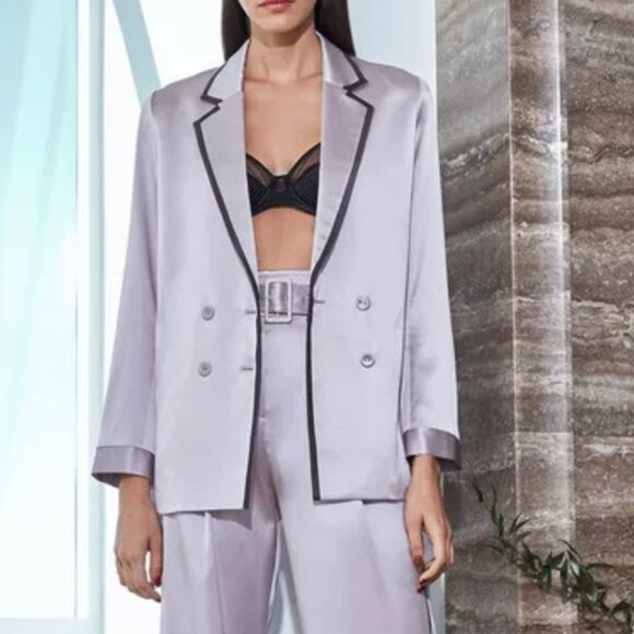 Piped Double Breasted Blazer- Fleur du Mal - Picture 4 of 4